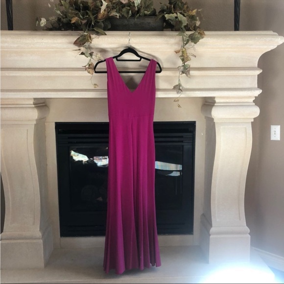 Ralph Lauren Sleeveless Pink Floor Length Evening Dress - Picture 2 of 10